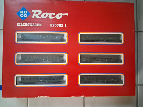 Roco personenwagen set - personenwagen-set, grün